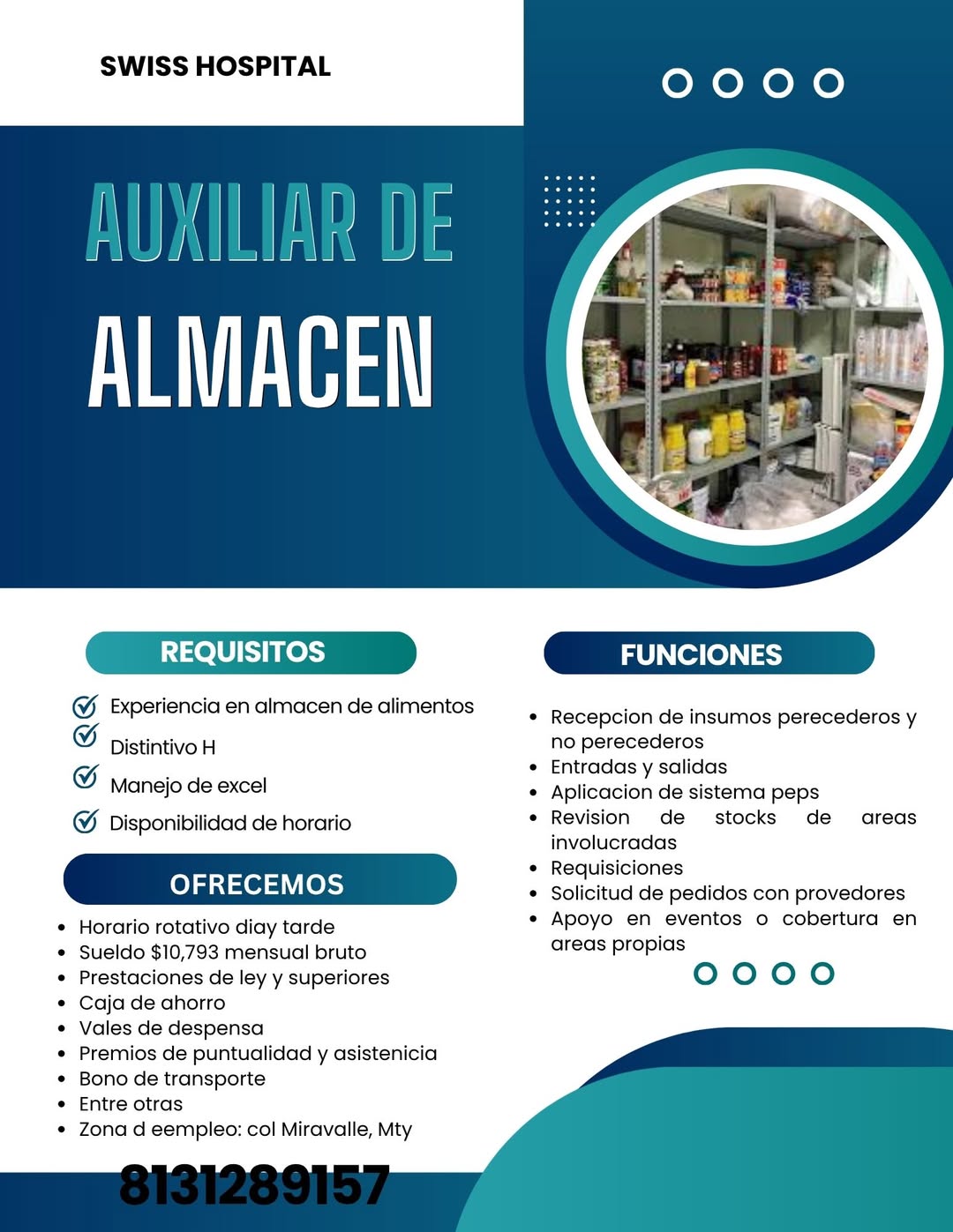 Auxiliar de Almacén