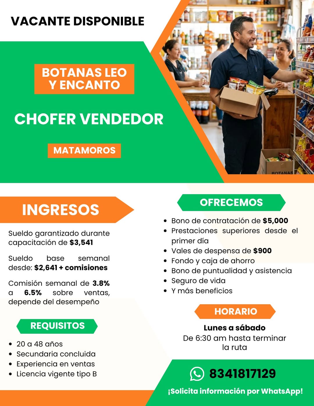 Chofer Vendedor