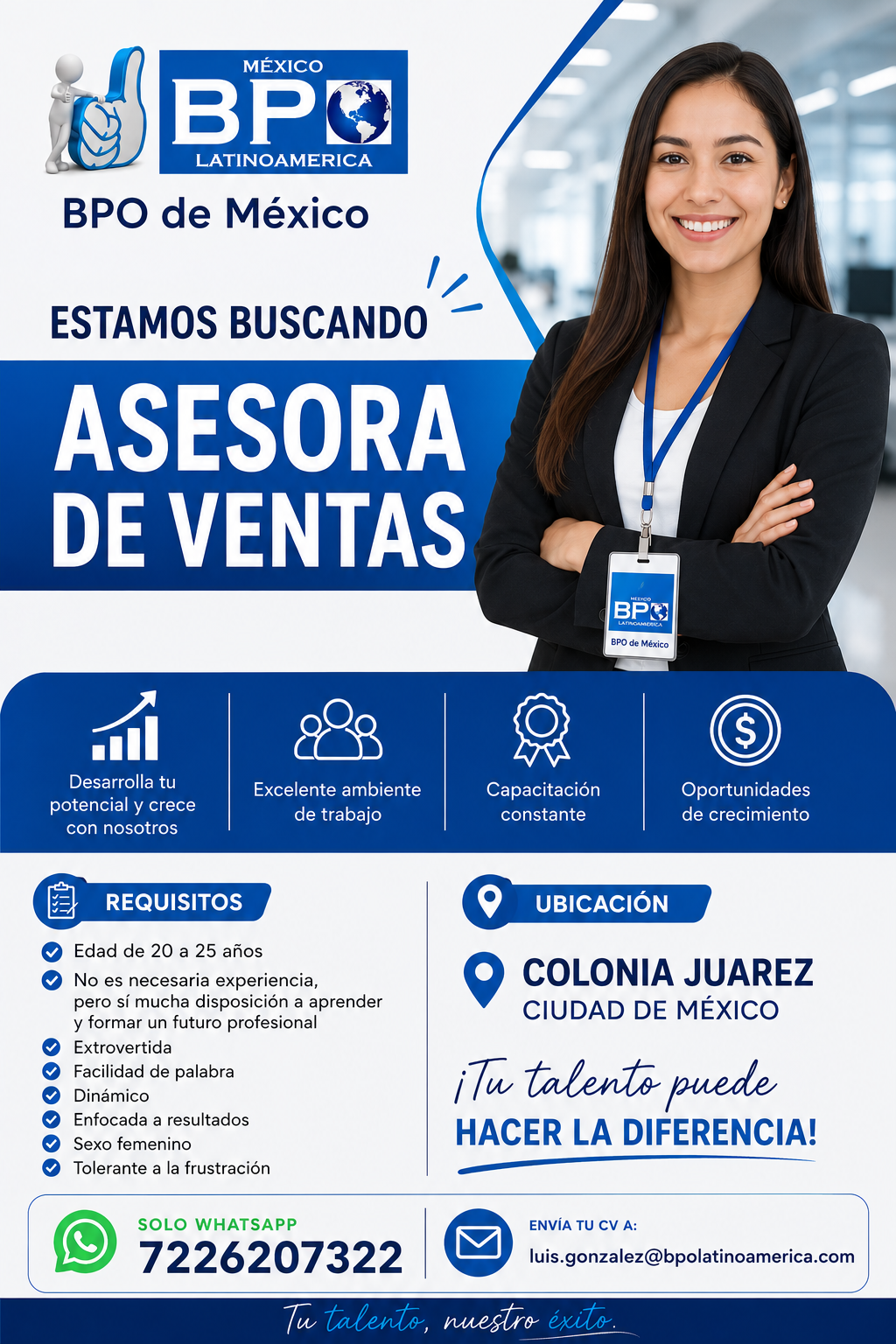 Asesora de Ventas