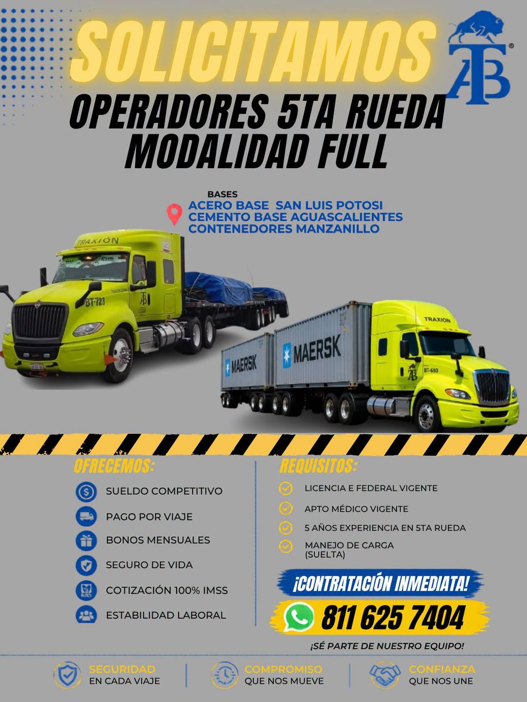 Operador de 5ta Rueda - Modalidad Full