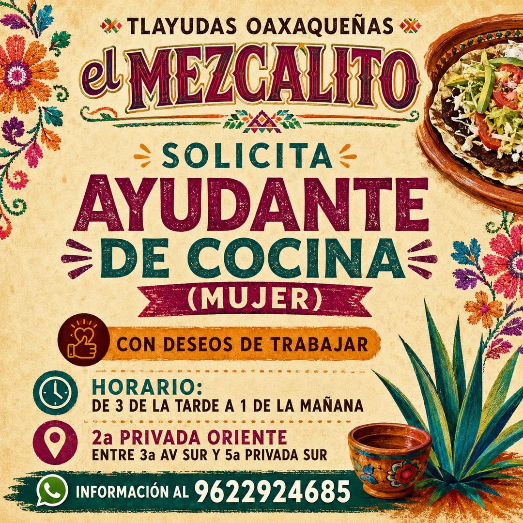 Ayudante de Cocina