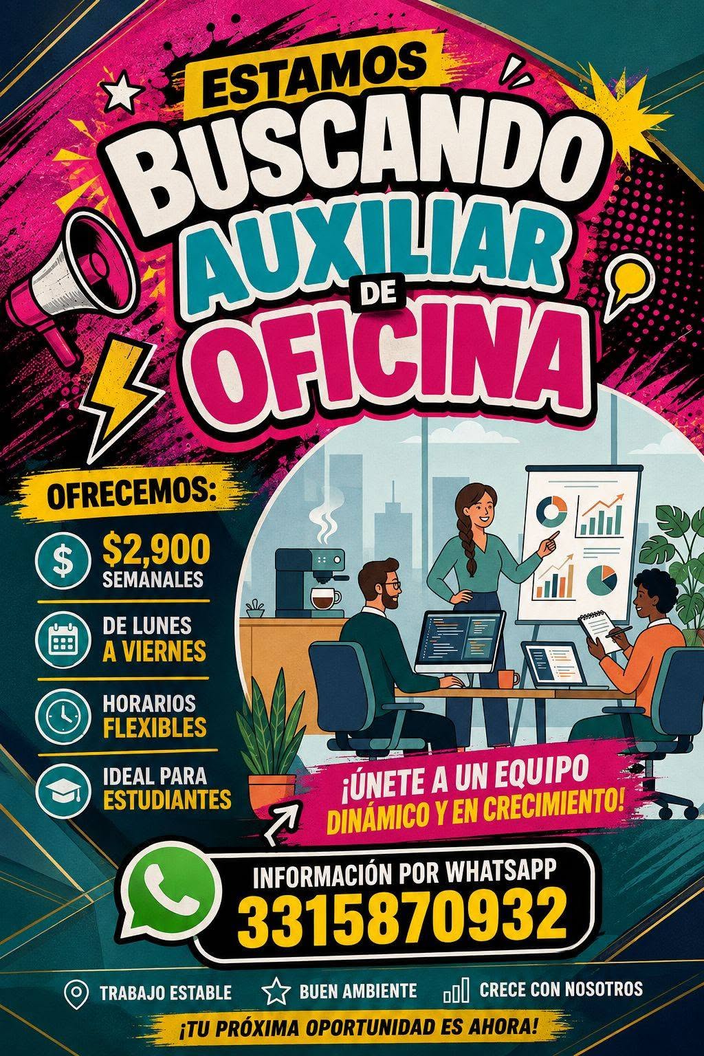 Ayudante de Papelería y Administración