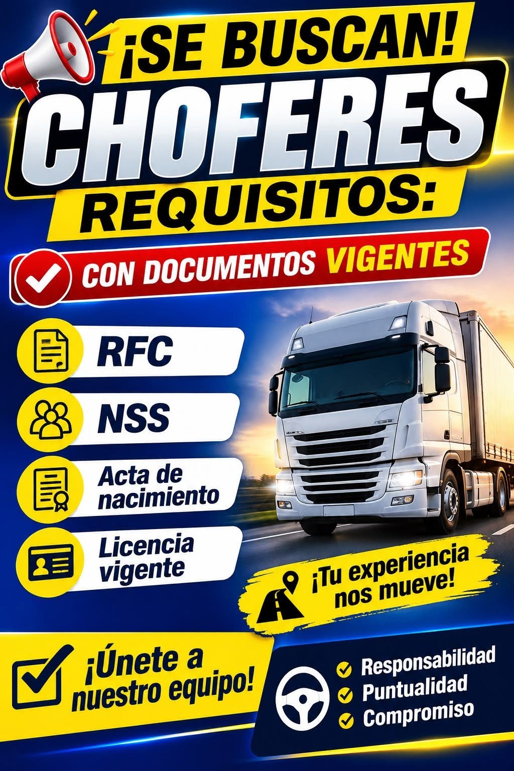 Chofer de Distribución