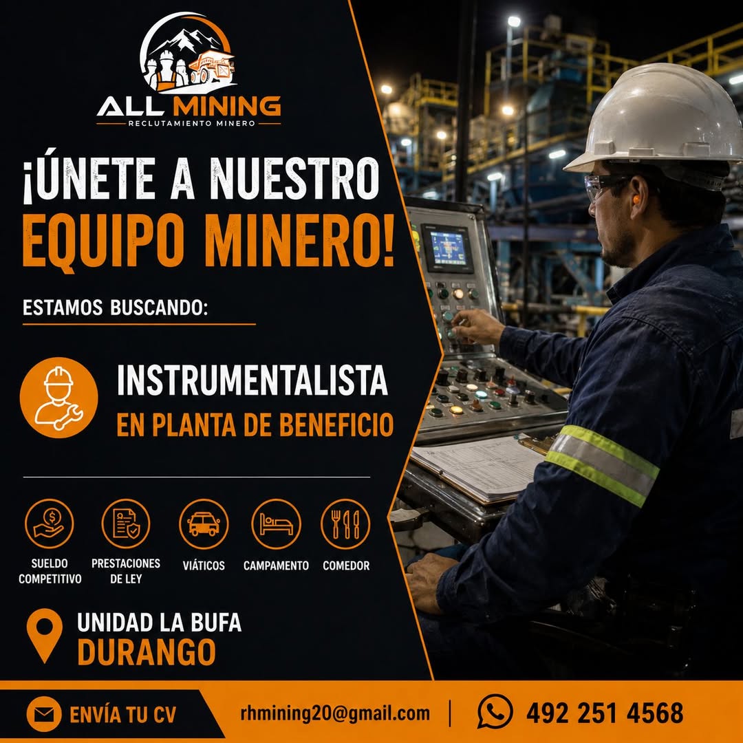 Instrumentalista en Planta de Beneficio