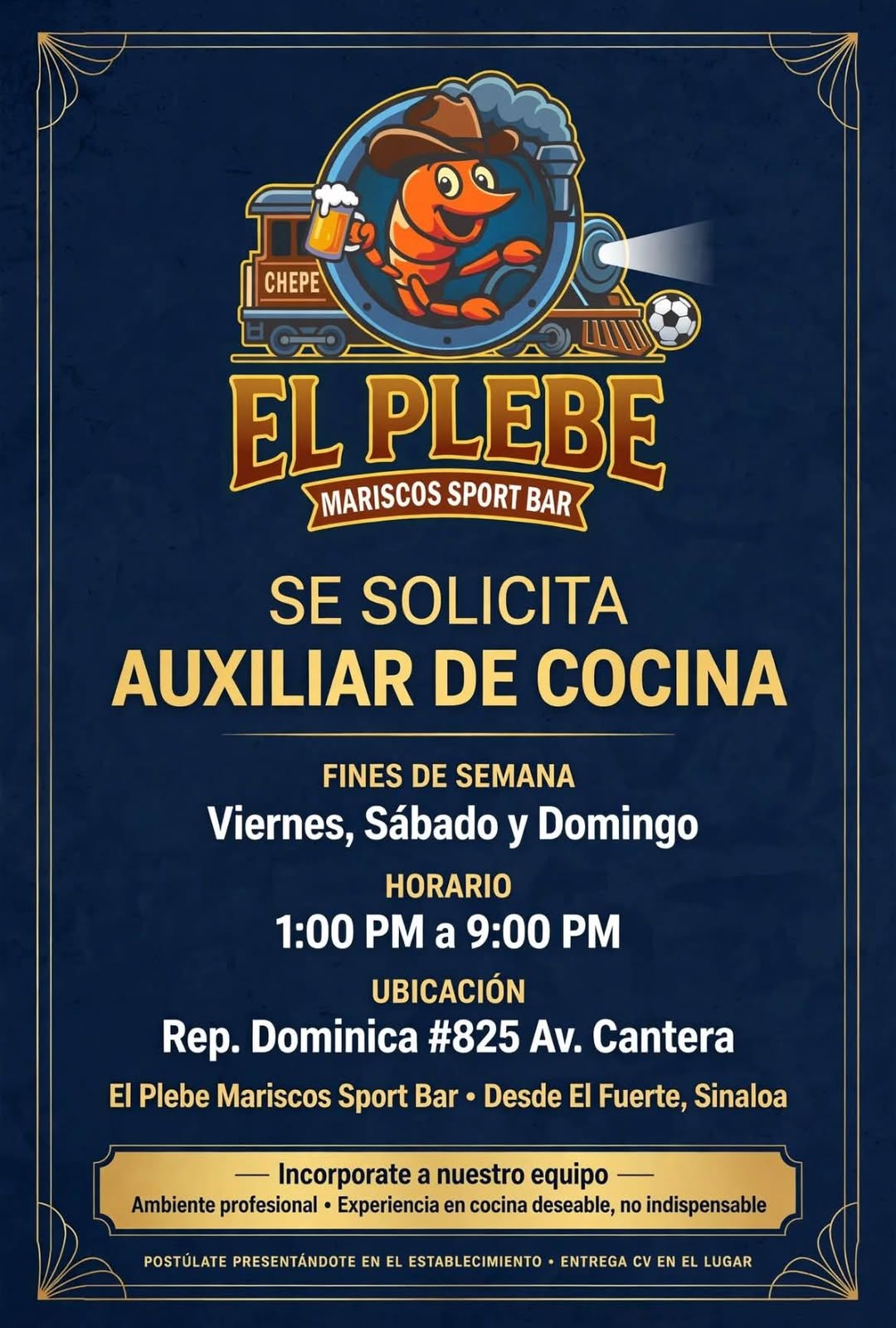 Auxiliar de Cocina