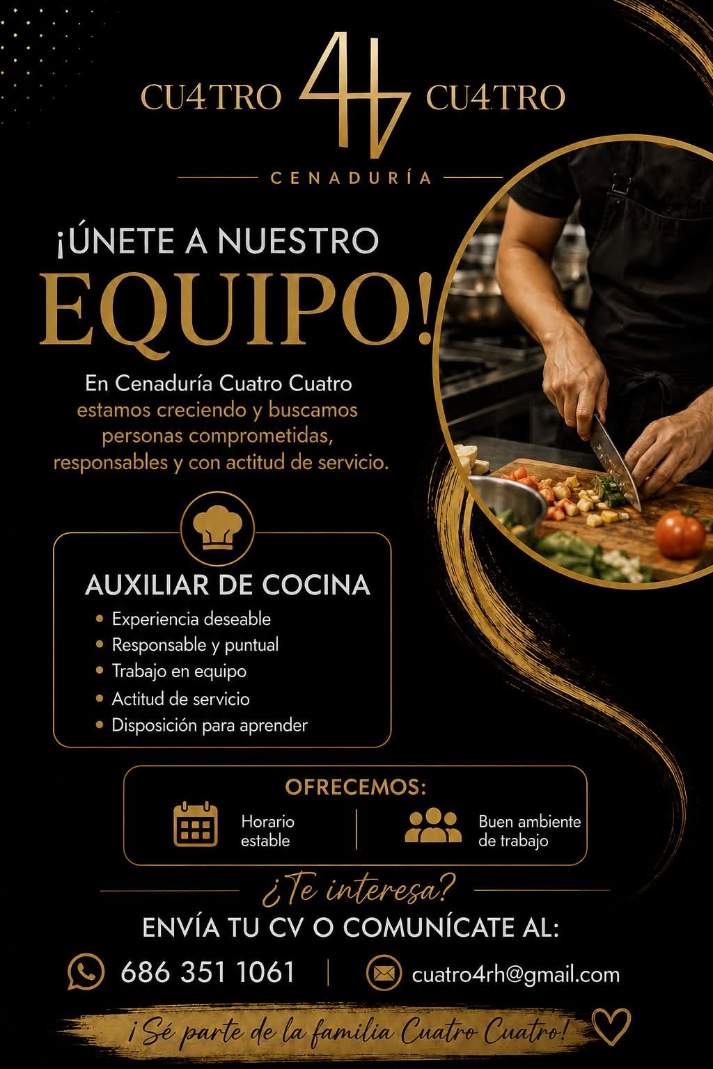 Auxiliar de Cocina