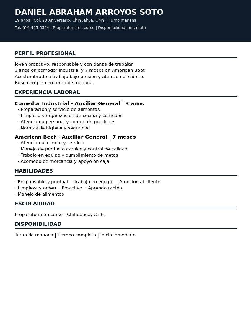 Vacante disponible