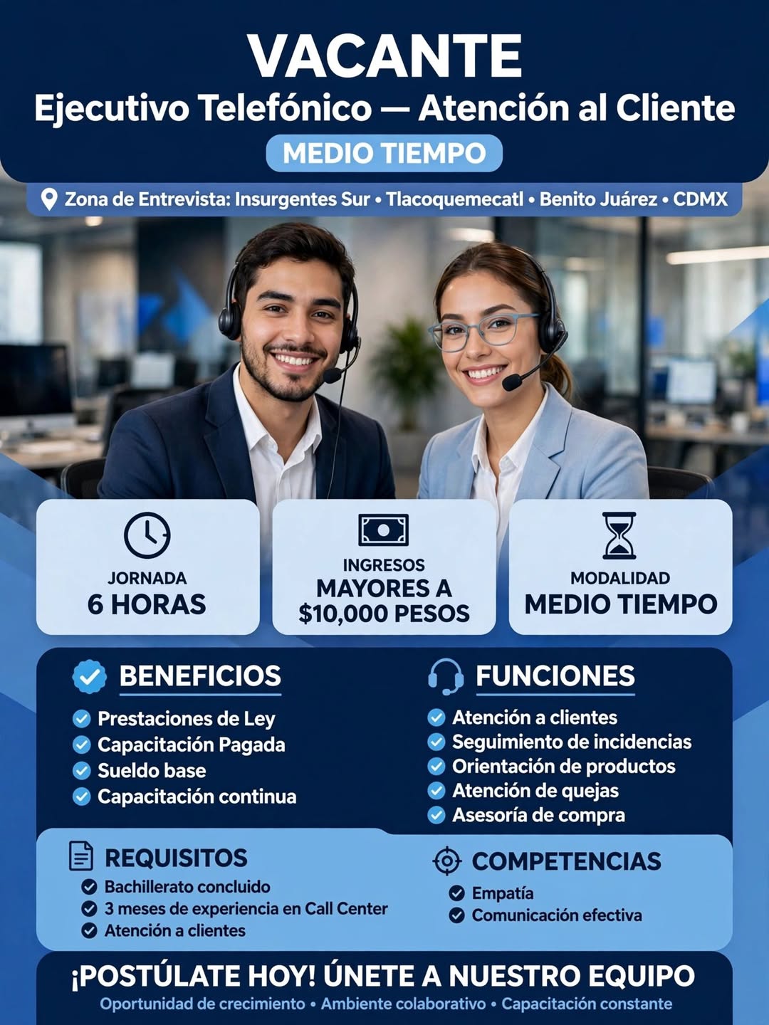 Ejecutivo Telefónico Atención al Cliente