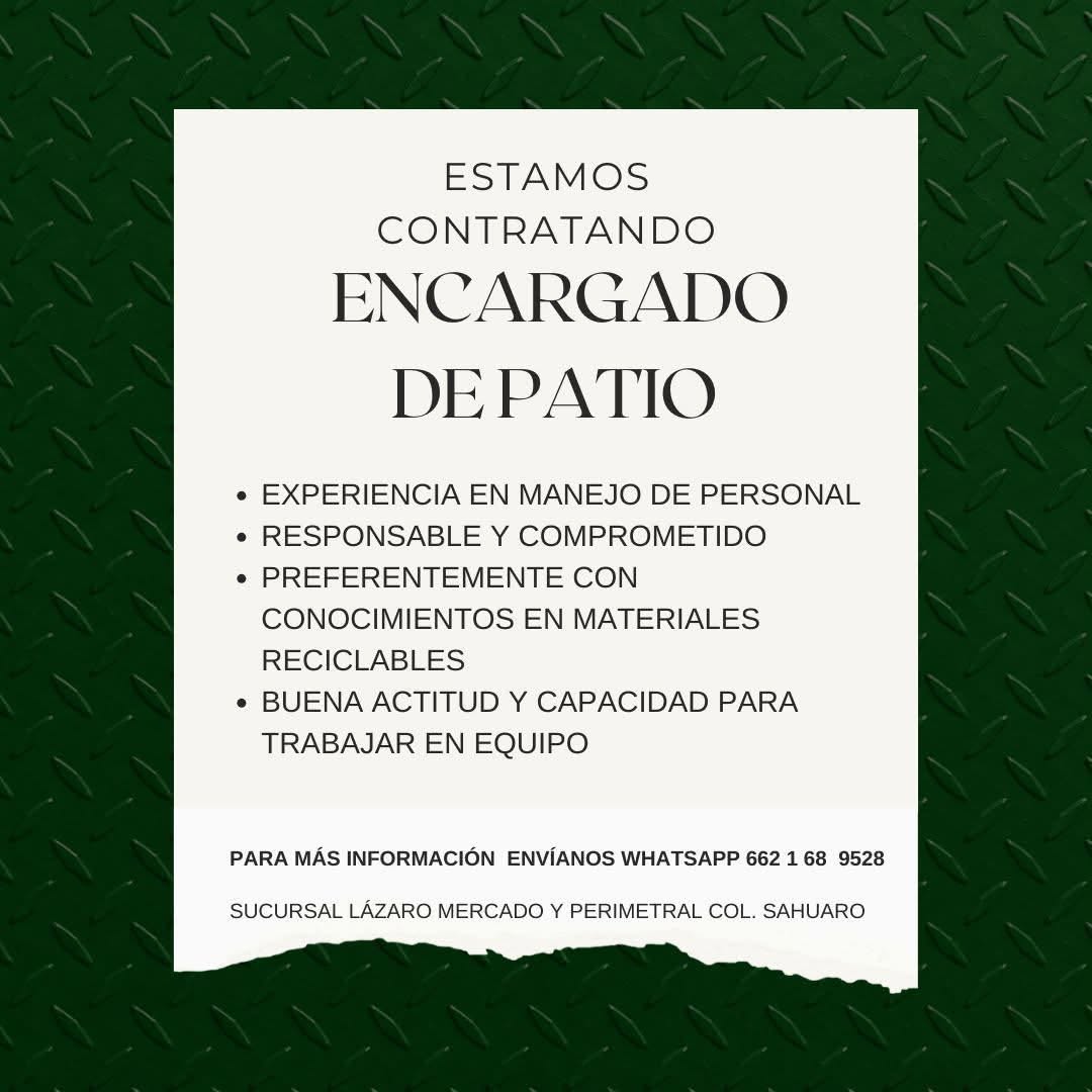 Encargado de Patio