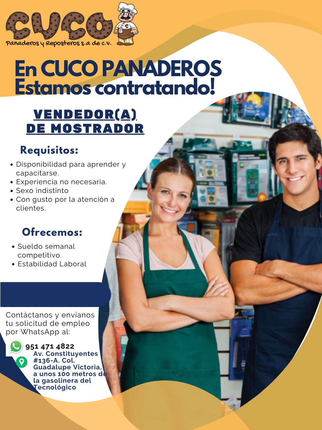Vendedor(a) de Mostrador