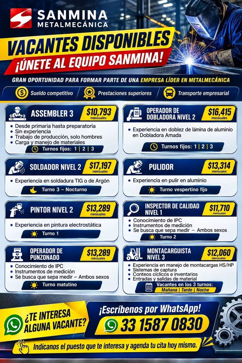 Vacante disponible