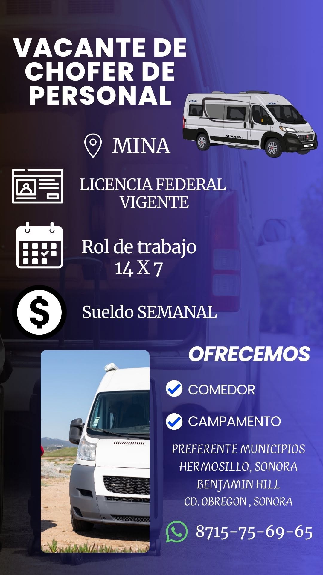 Chofer de Personal