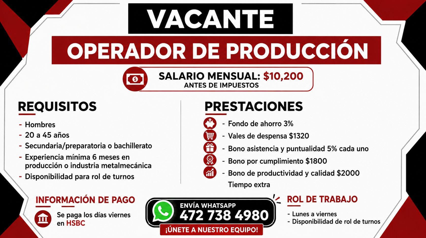 Operador de Producción