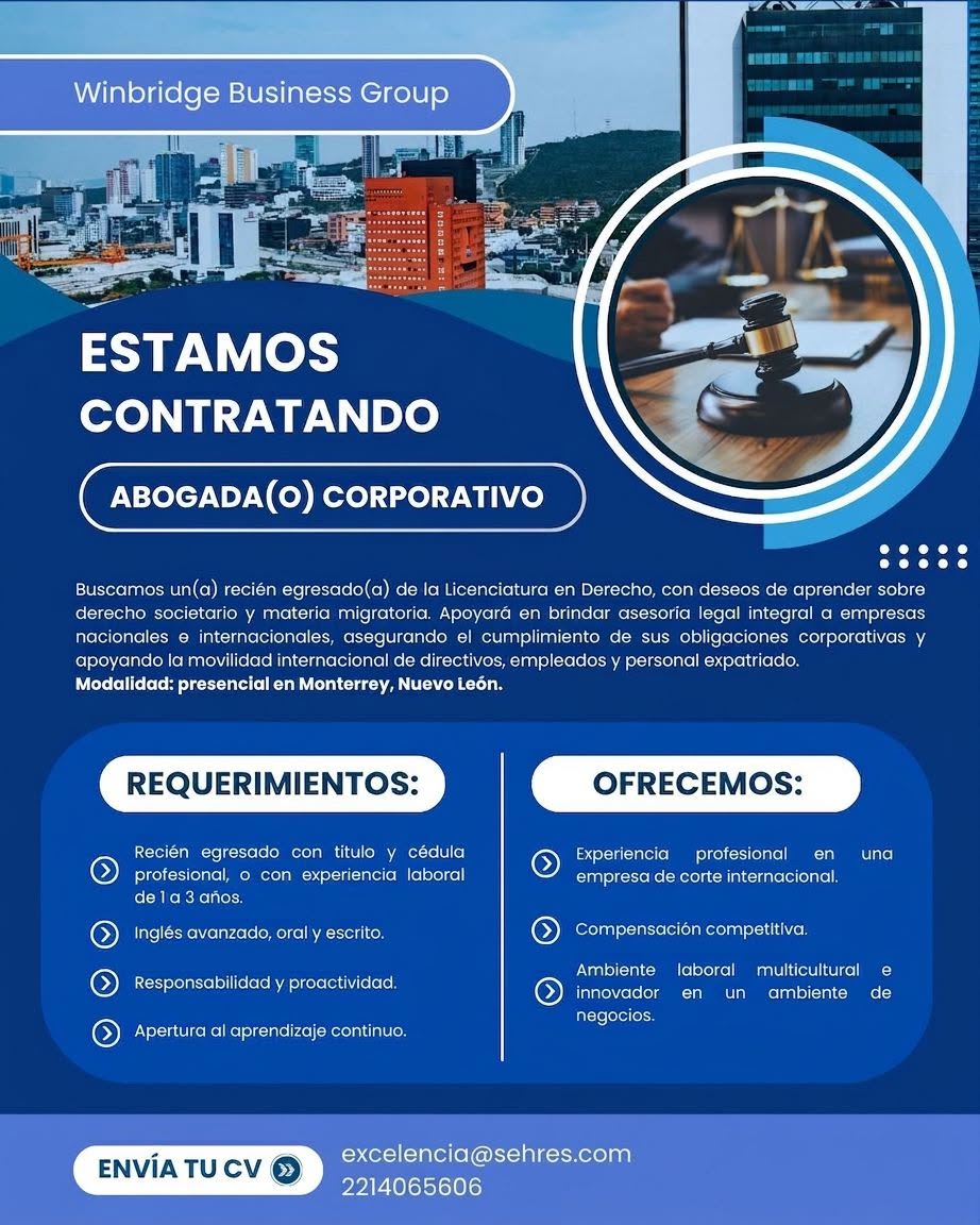Abogado(a) Corporativo Jr.