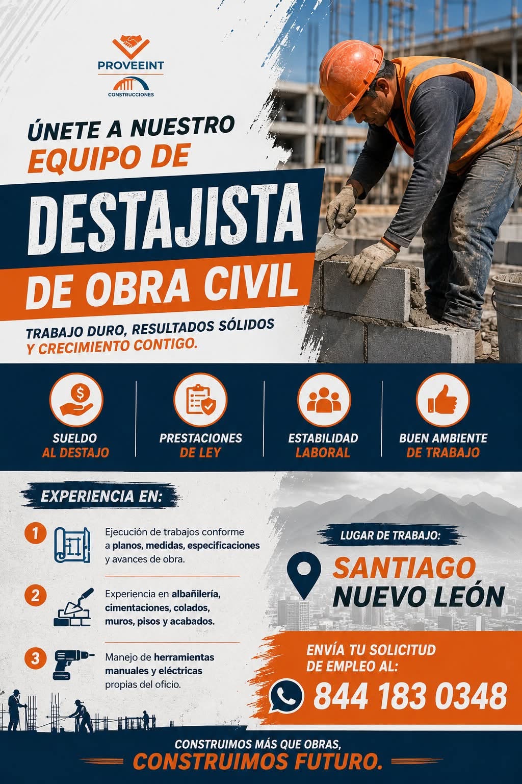 Destajista de Obra Civil