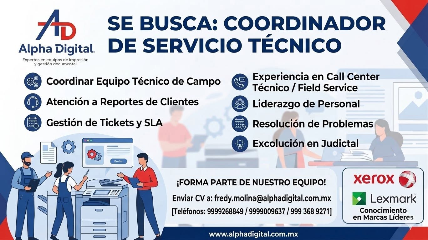 Coordinador de Servicio Técnico