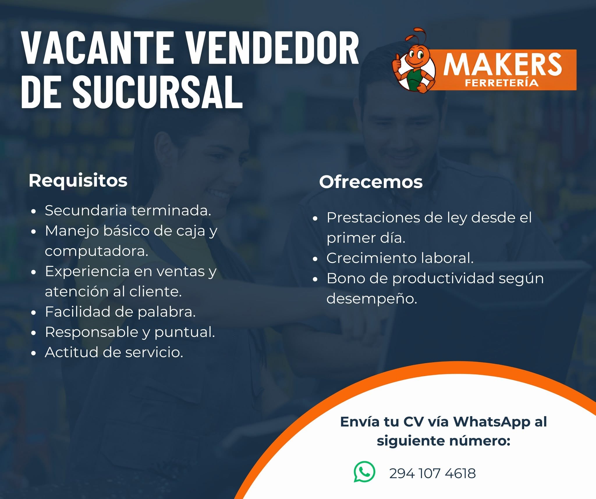 Vendedor de Sucursal