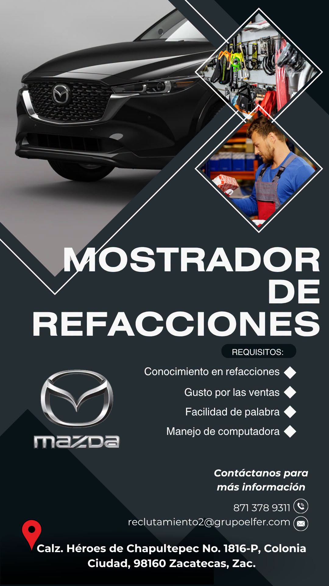 Mostrador de refacciones