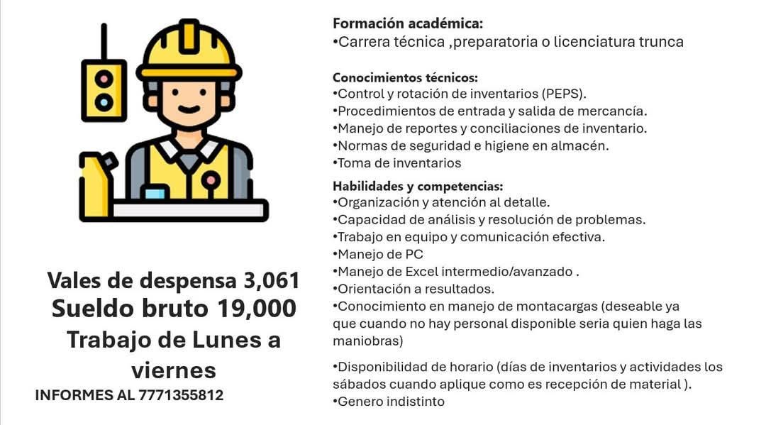Analista de Almacén