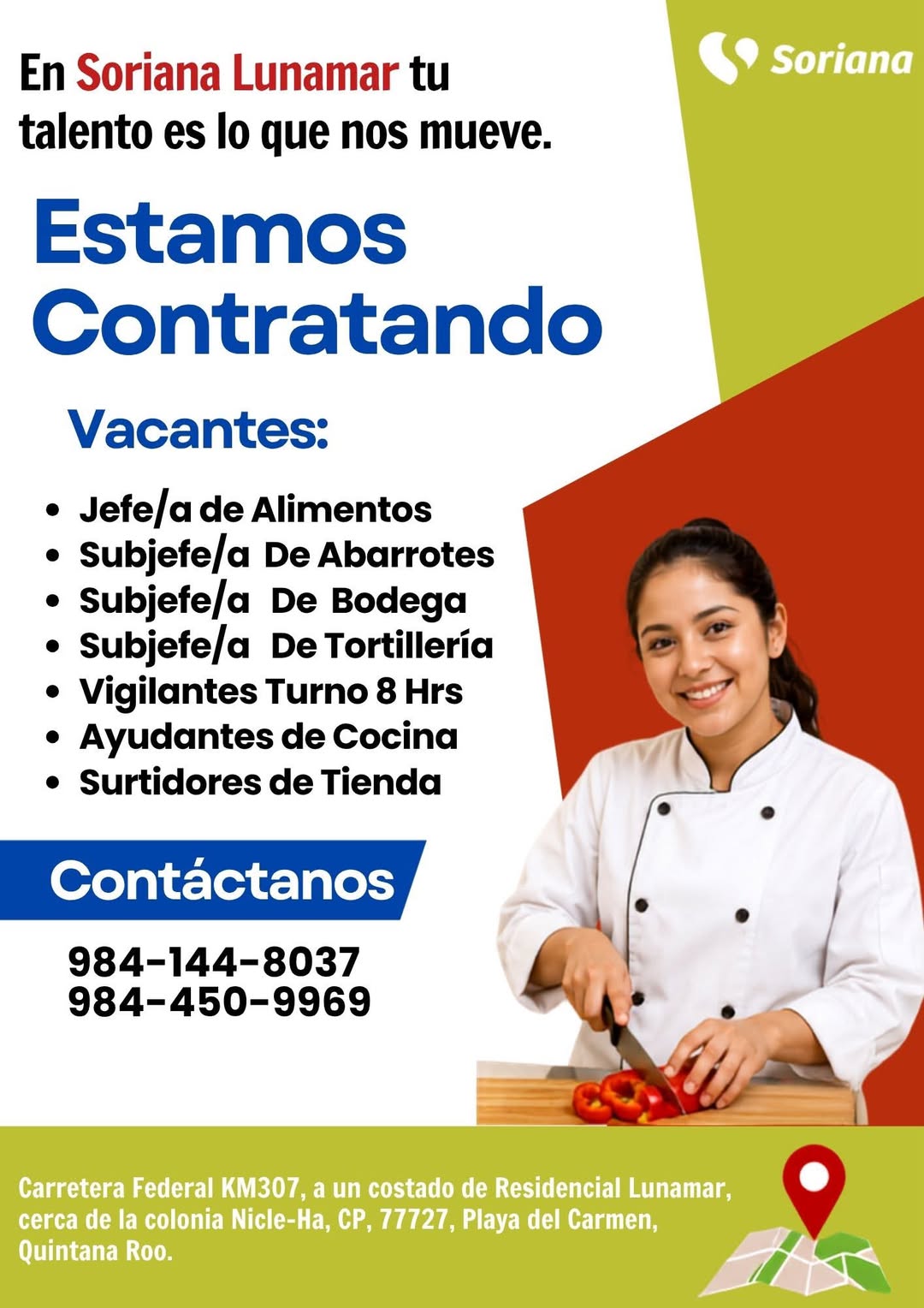 Jefe/a de Alimentos