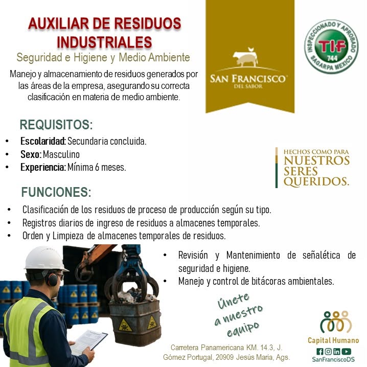 Auxiliar de Residuos Industriales