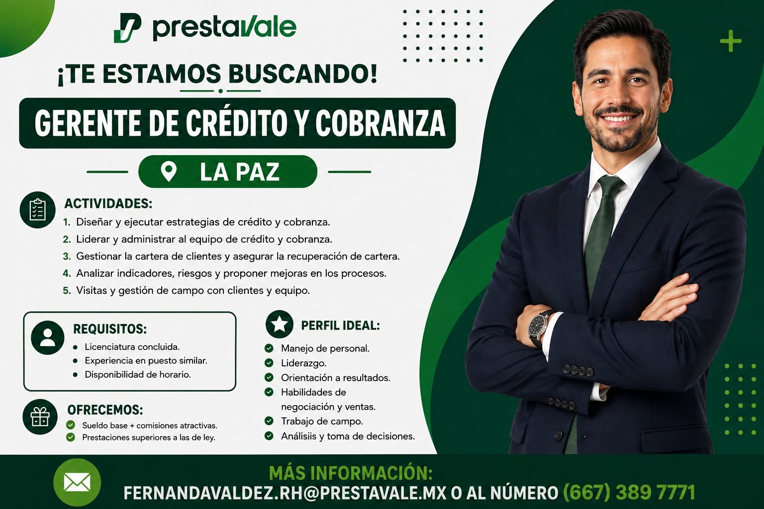 Gerente de Crédito y Cobranza