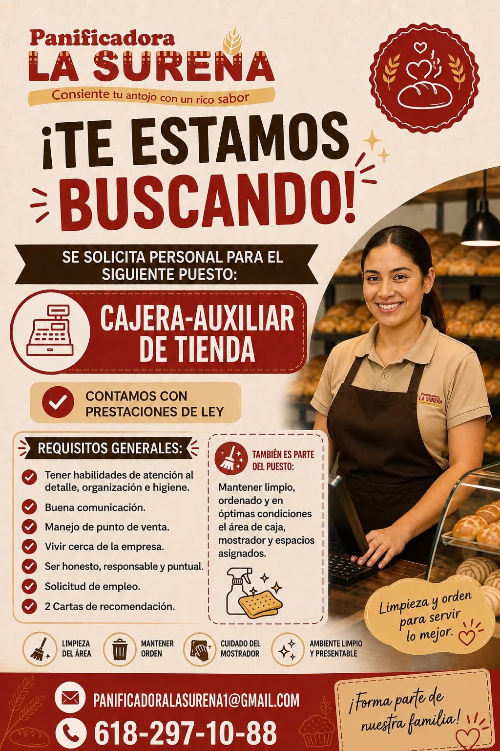 Cajera-Auxiliar de Tienda