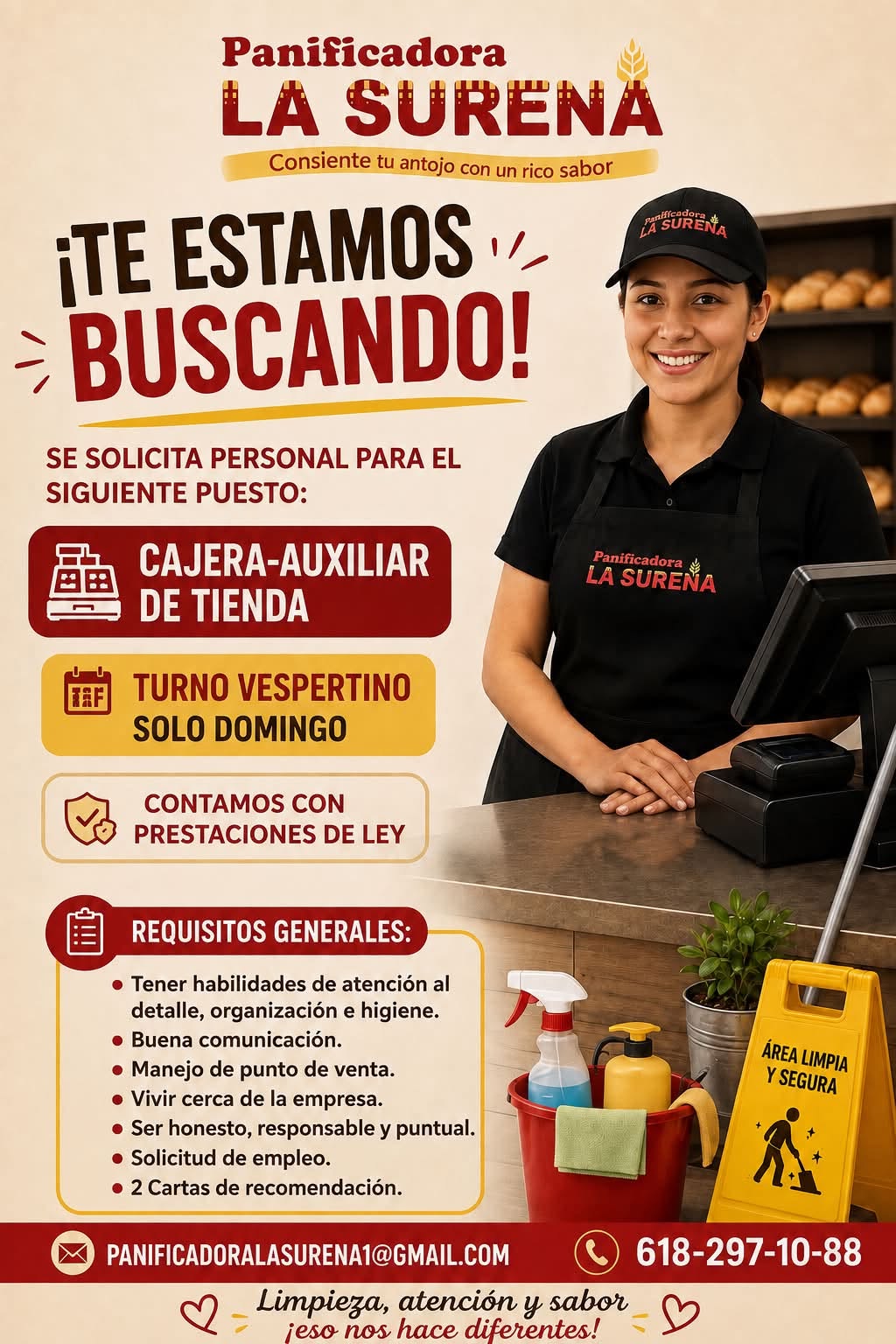 Cajera-Auxiliar de Tienda