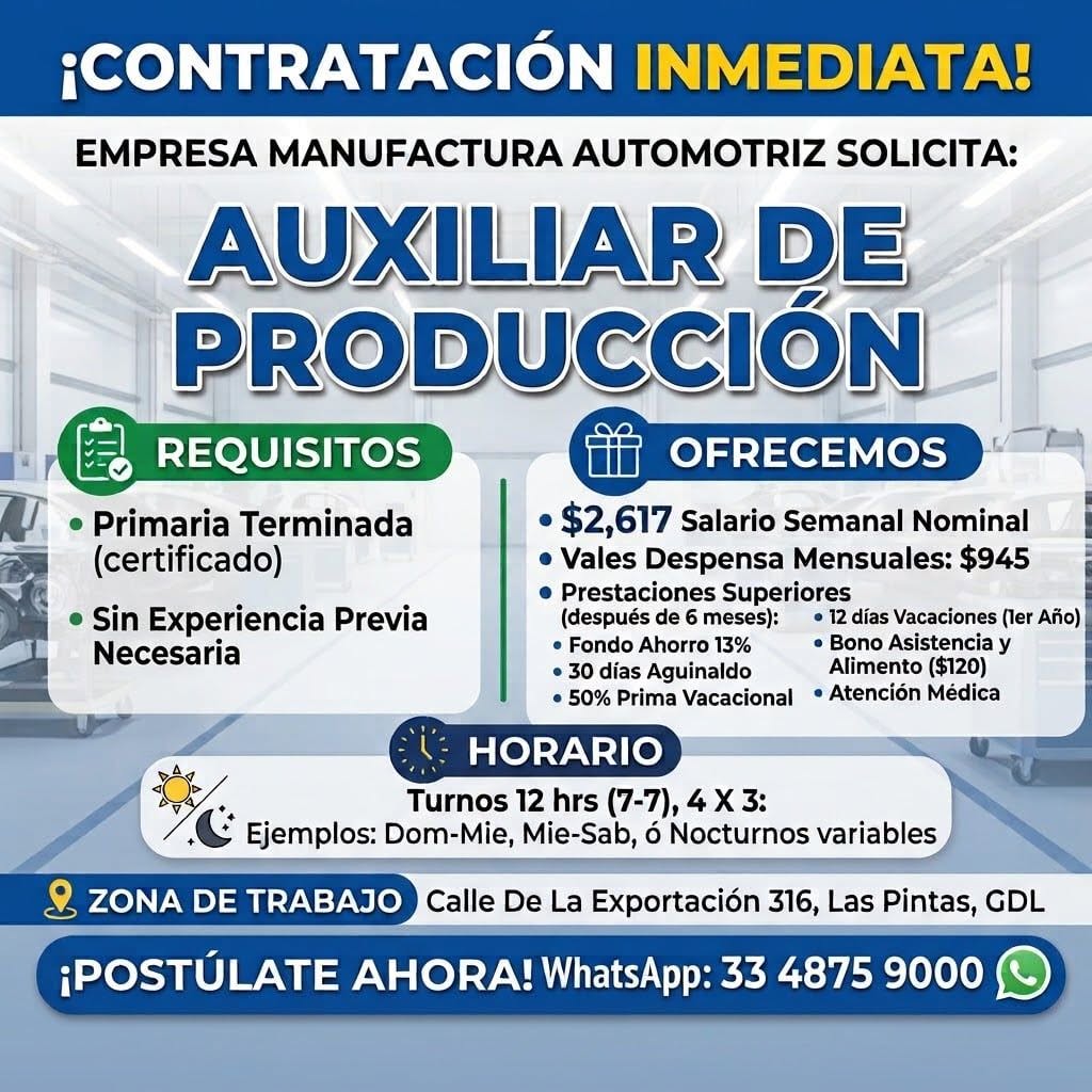 Auxiliar de Producción