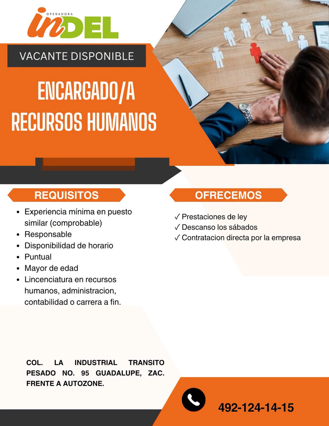 Encargado/a de Recursos Humanos