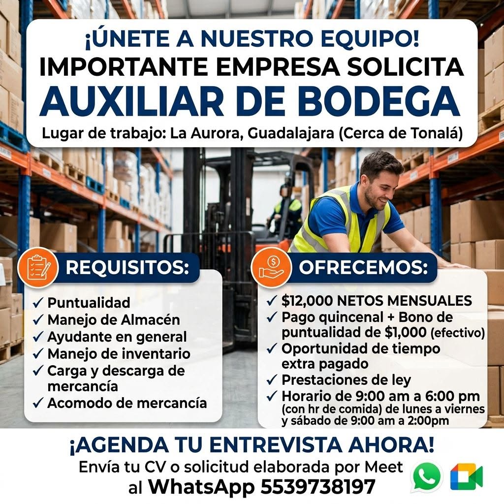 Auxiliar de Bodega