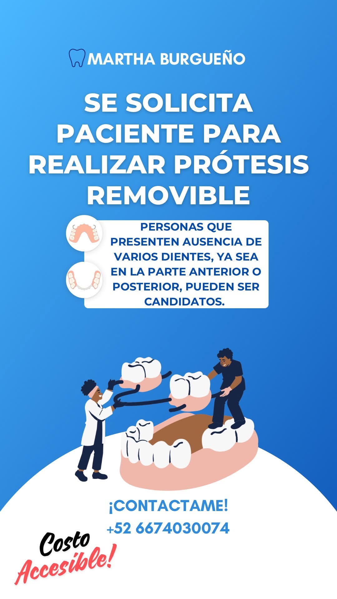 Paciente para prótesis removible
