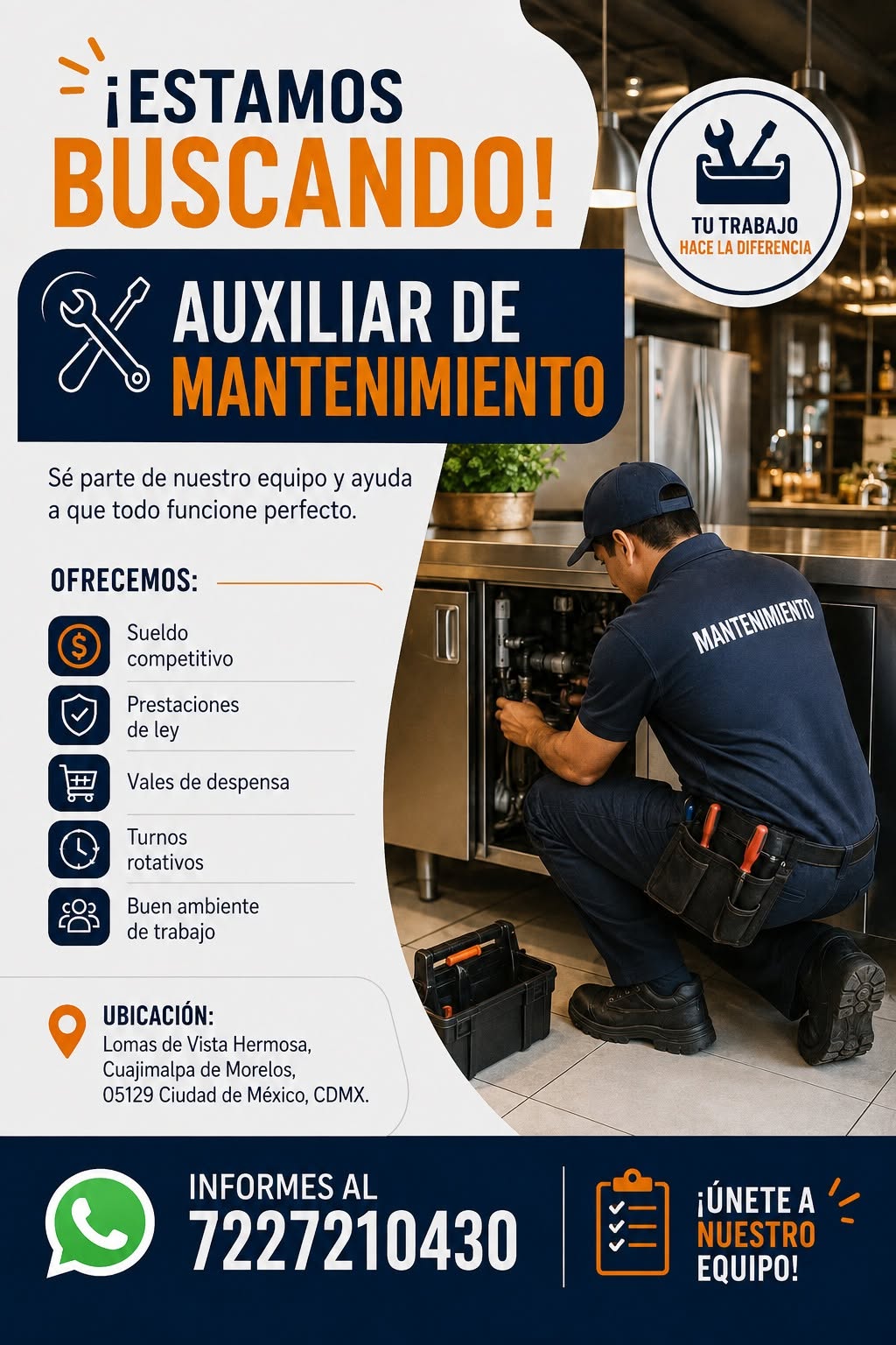 Auxiliar de Mantenimiento