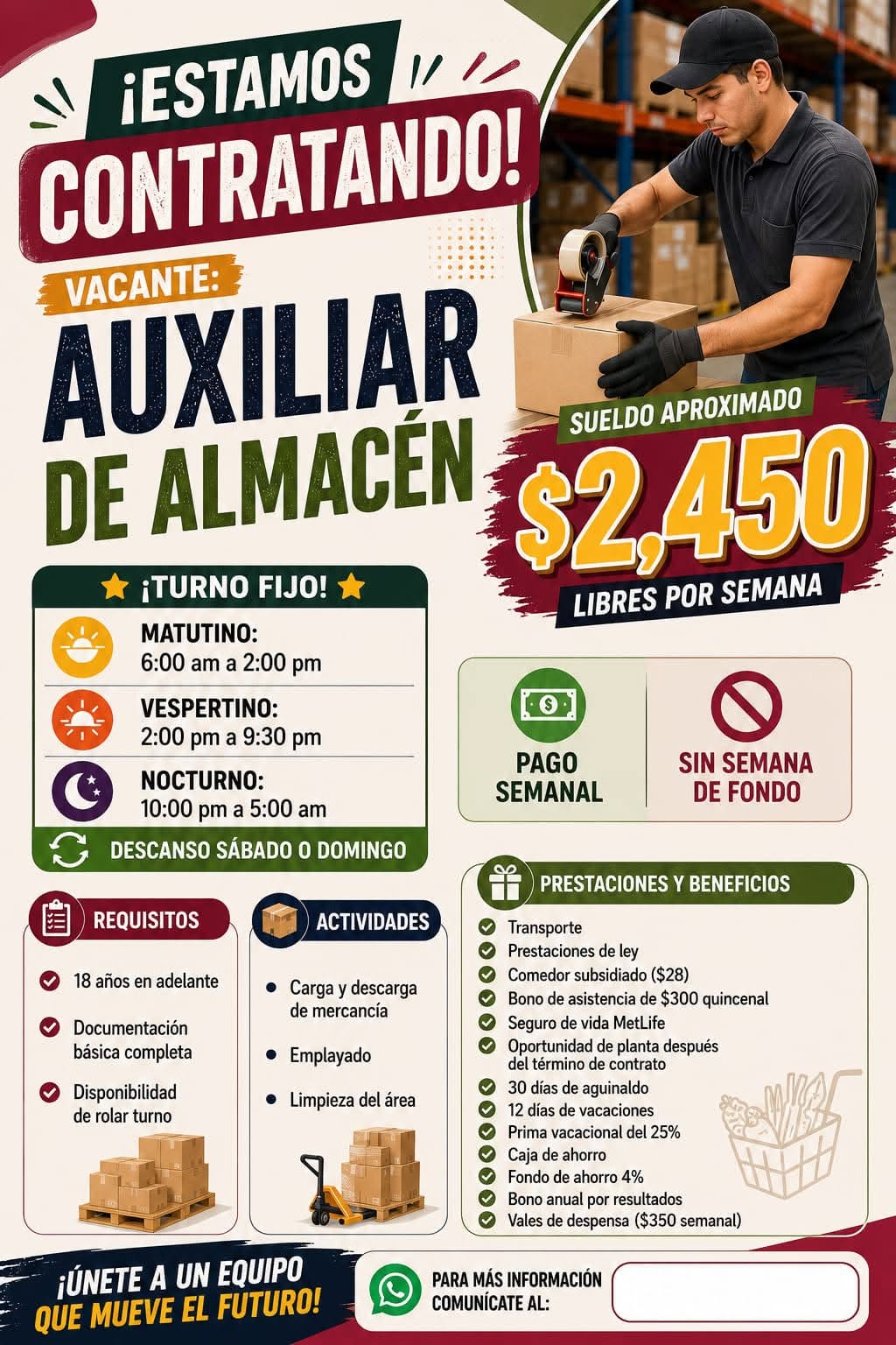 Vacante disponible