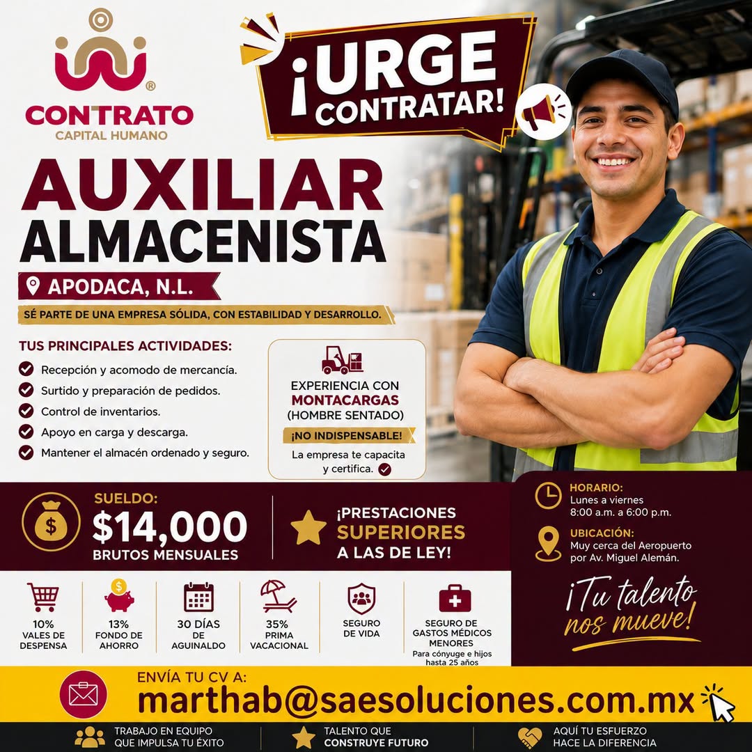 Auxiliar Almacenista