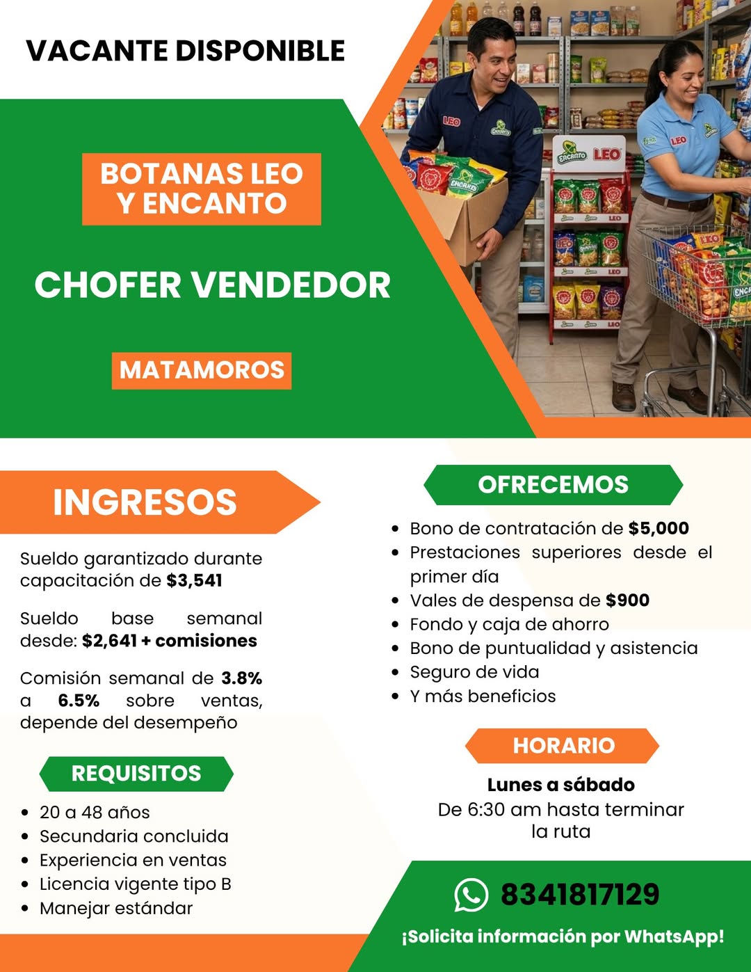 Chofer Vendedor