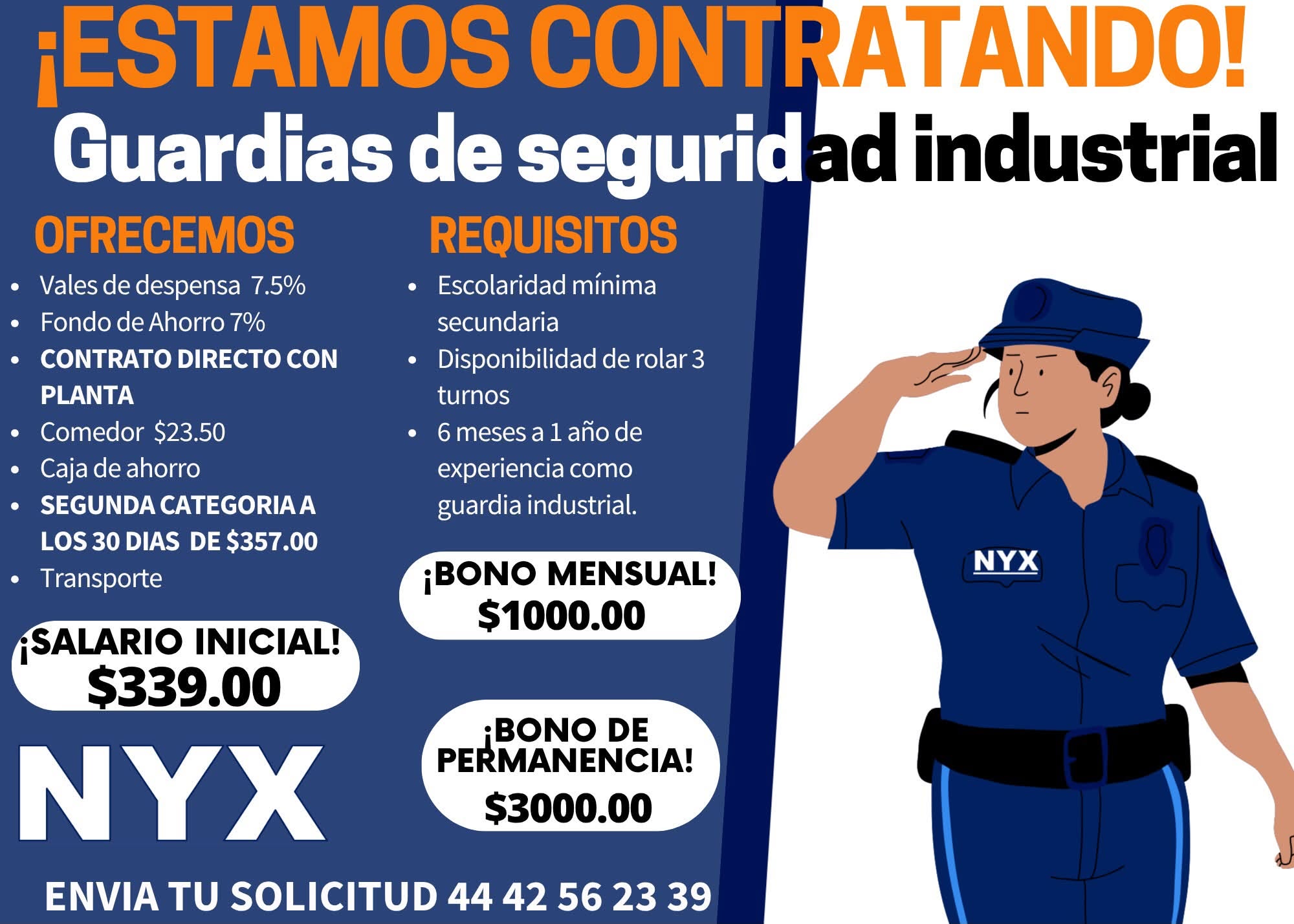 Guardia de seguridad industrial