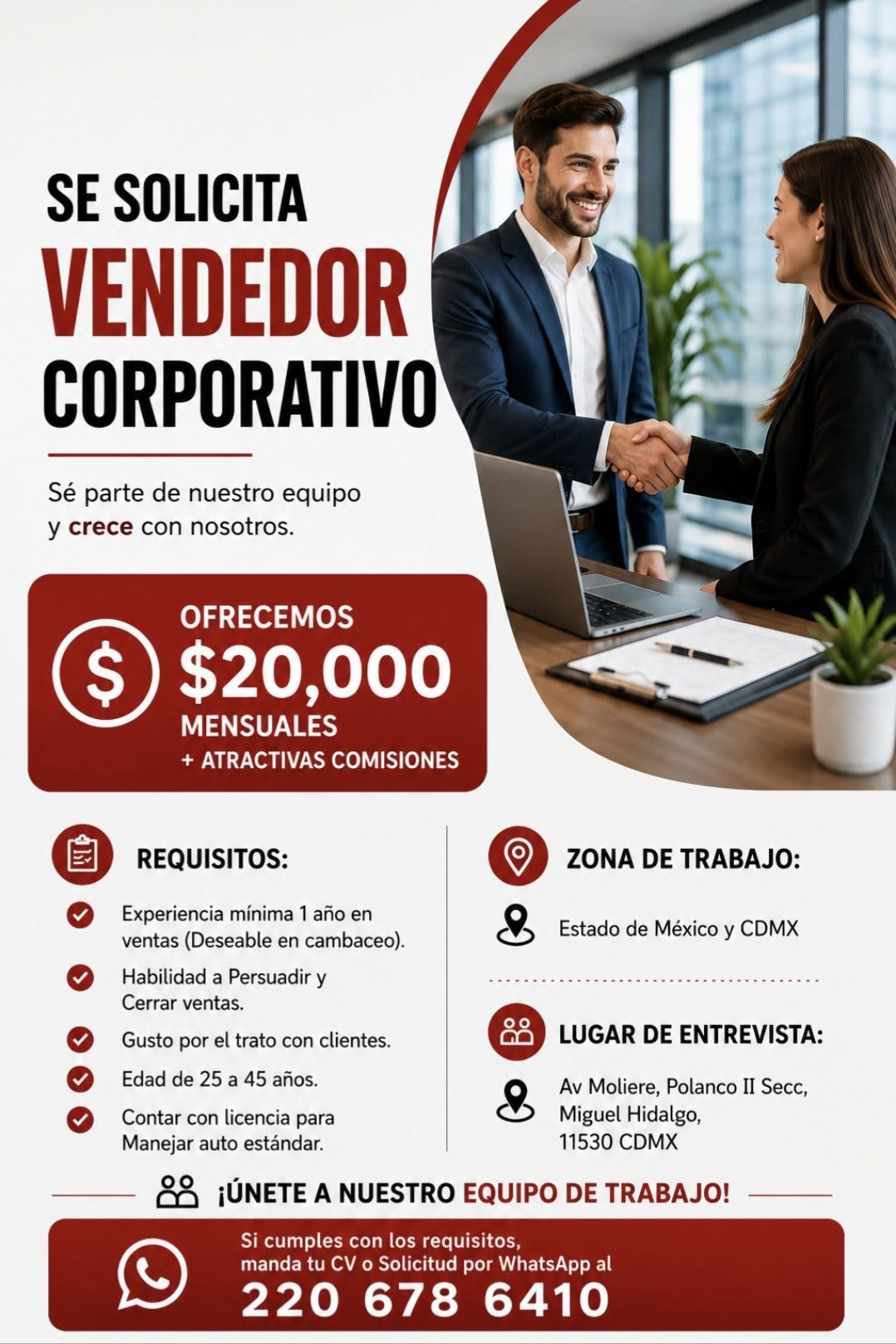 Ejecutivo de Ventas Corporativas