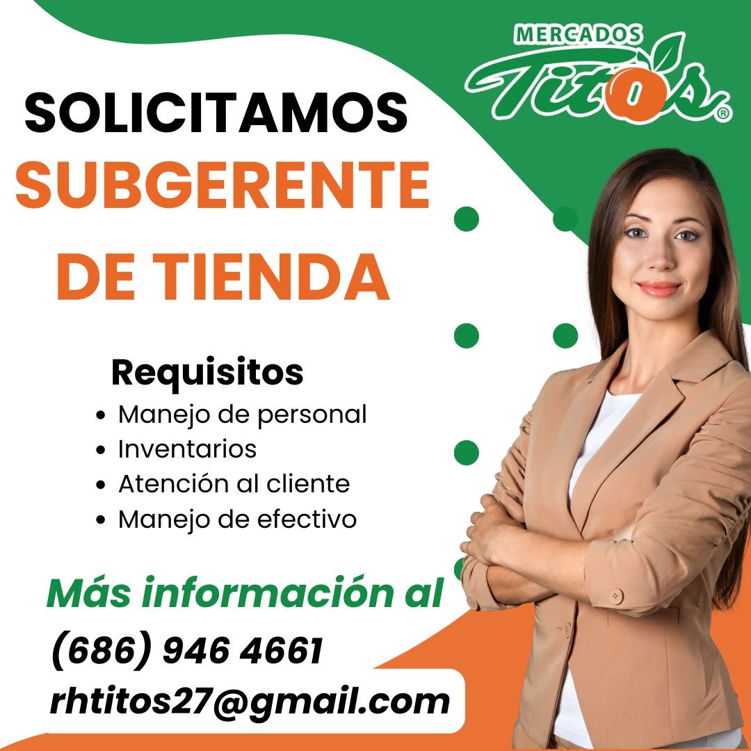 Subgerente de Tienda