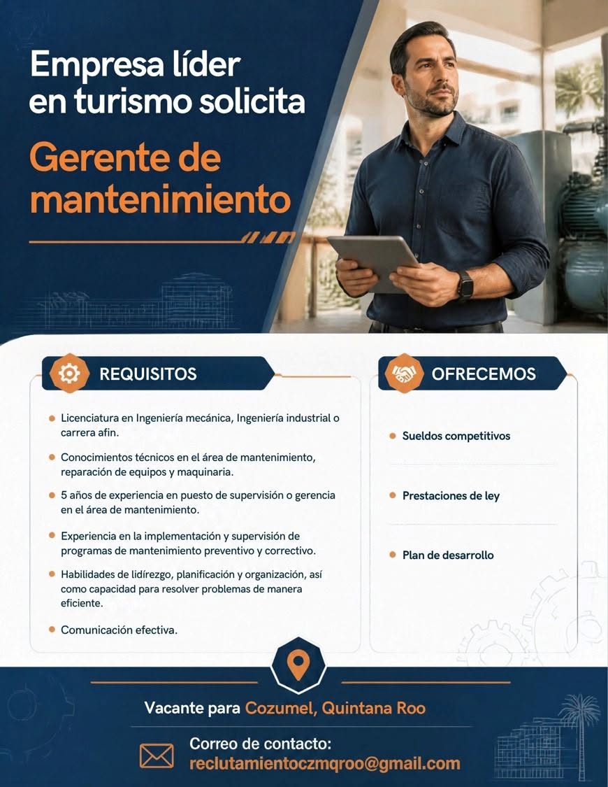 Gerente de Mantenimiento