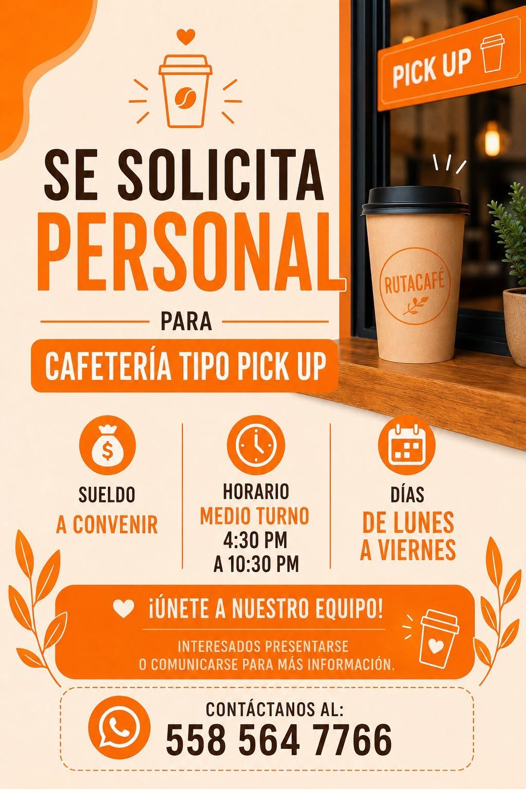 Personal para Cafetería