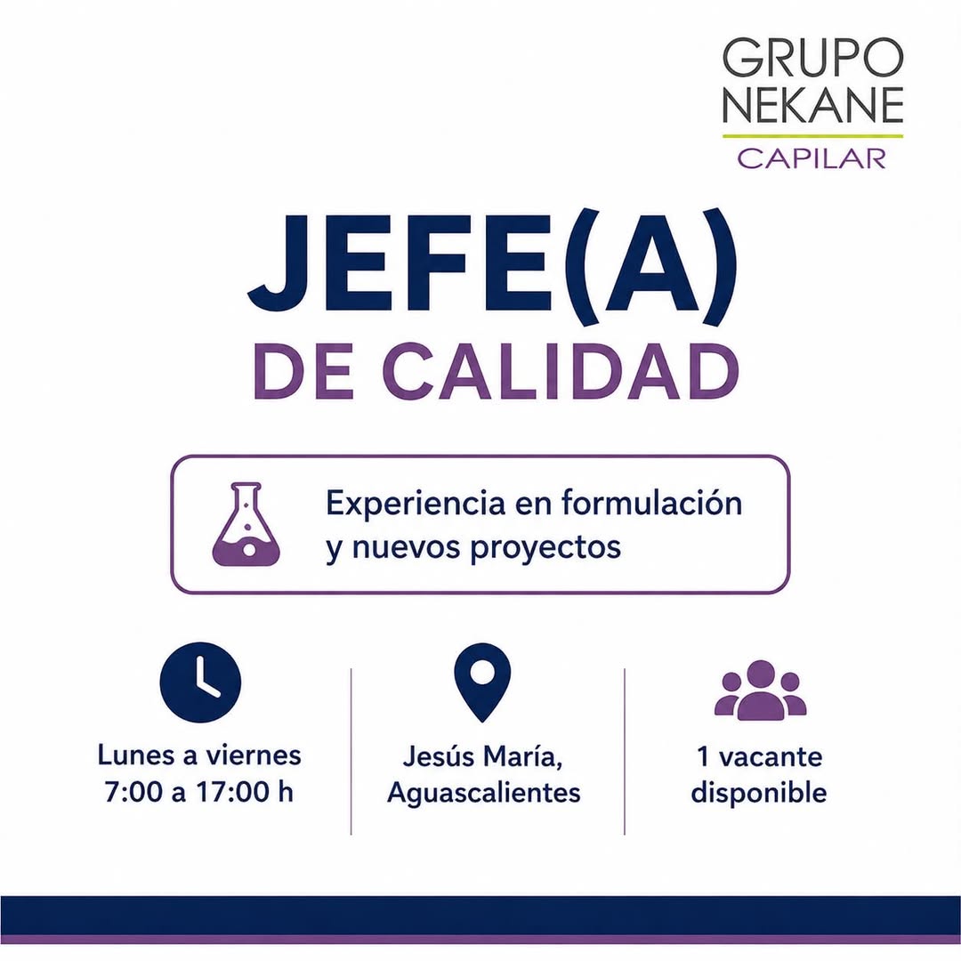 JEFE(A) DE CALIDAD