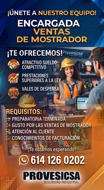 Asesor(a) de Ventas de Mostrador