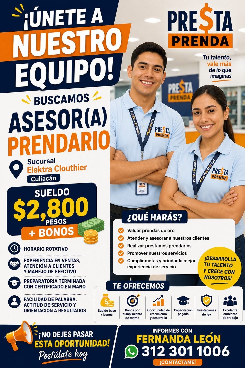 Asesor(a) Prendario