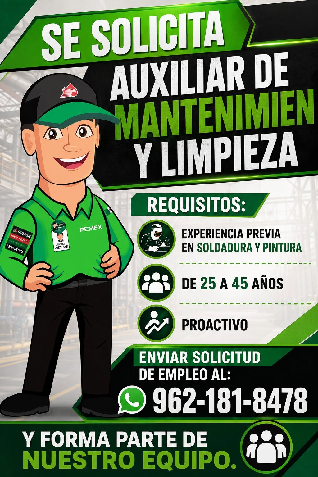 Auxiliar de Mantenimiento