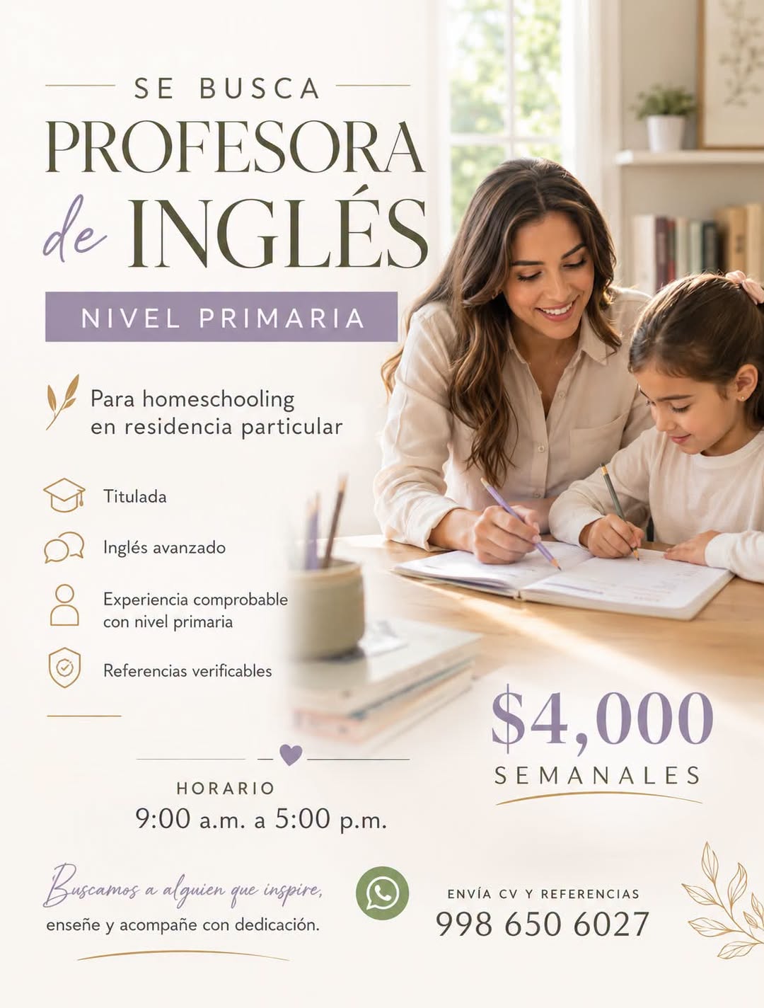 Profesora de Inglés