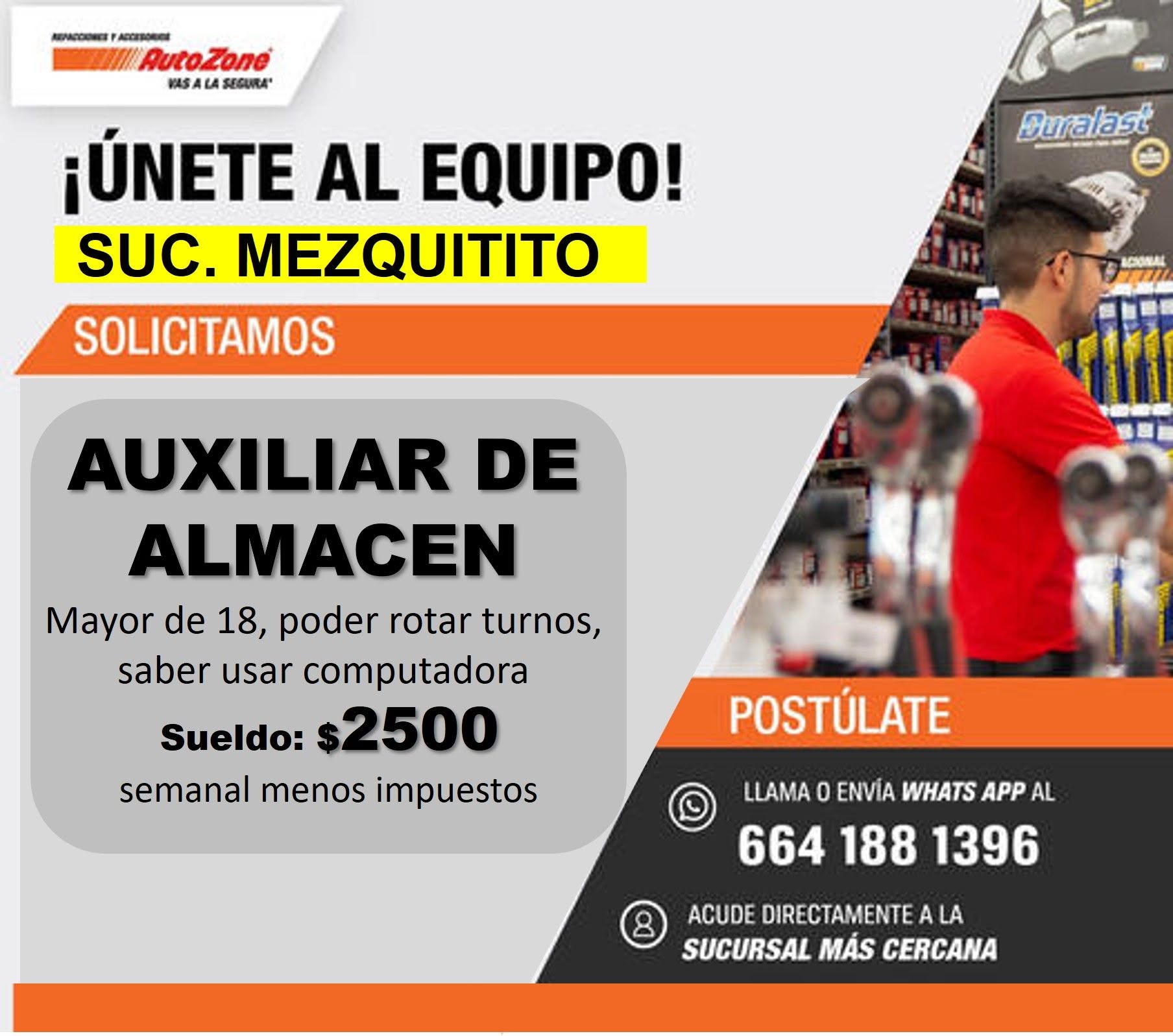Auxiliar de almacén