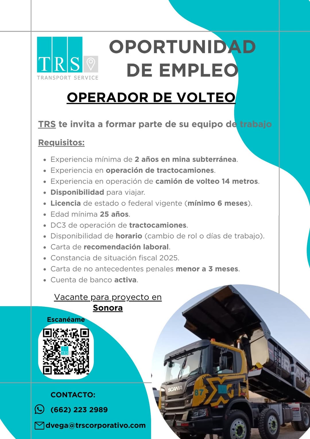 Operador de Volteo Subterráneo