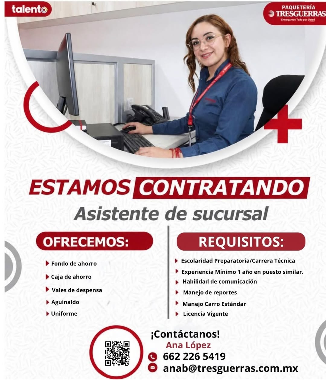 Asistente de Sucursal