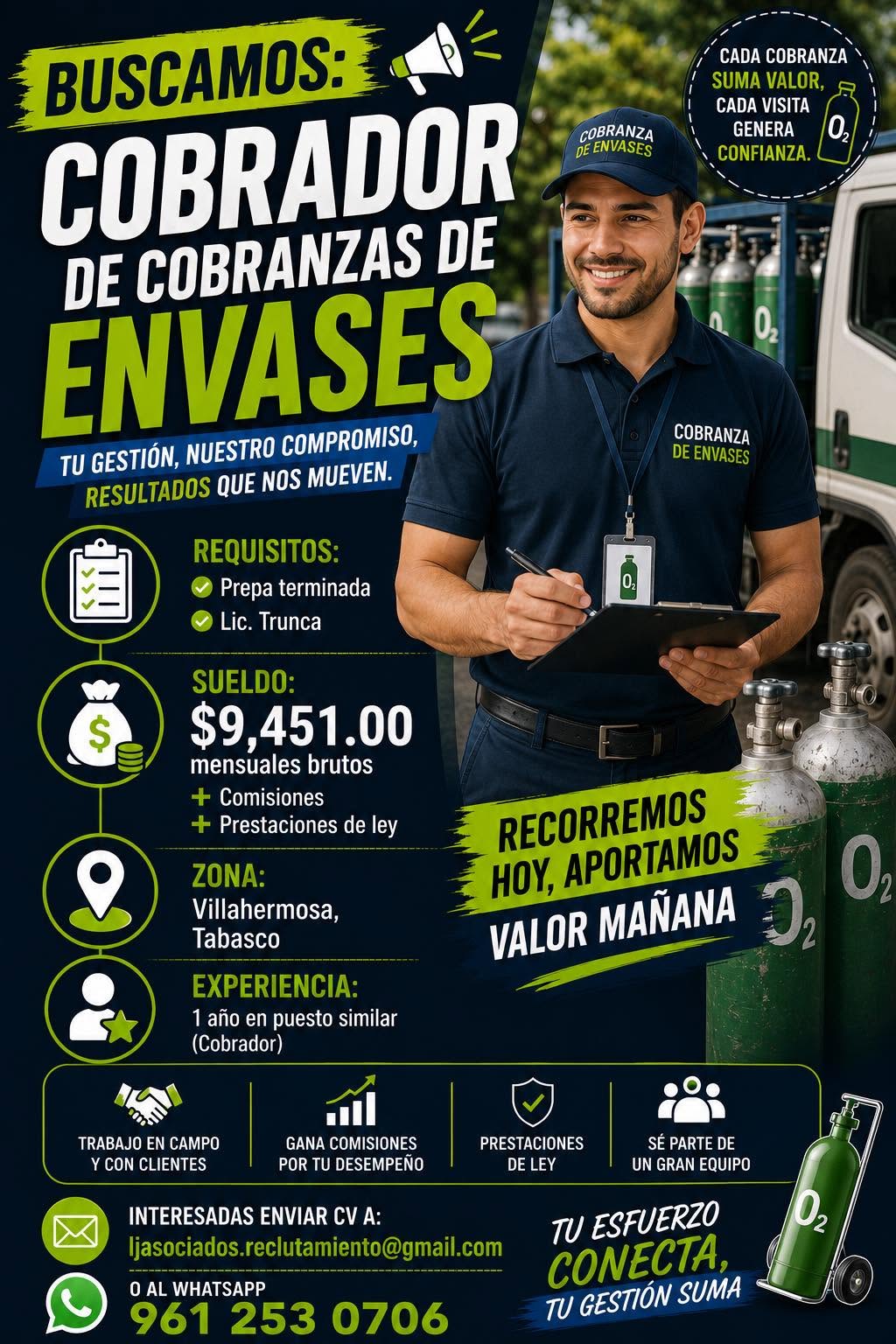 Cobrador de Cobranza de Envases